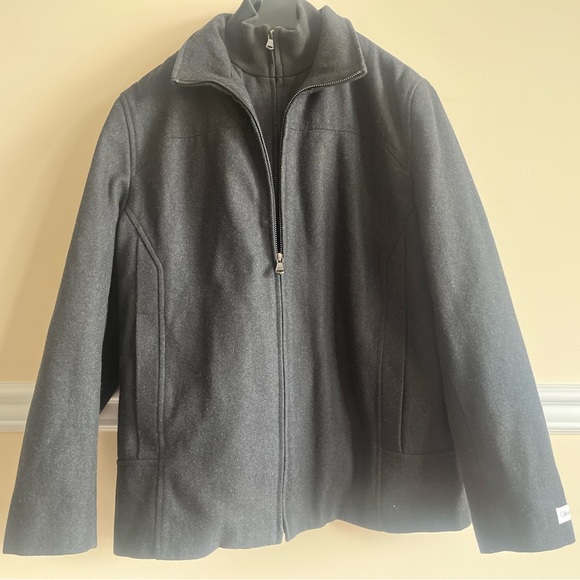 Black Wool Calvin Klein Jacket - Picture 6 of 6